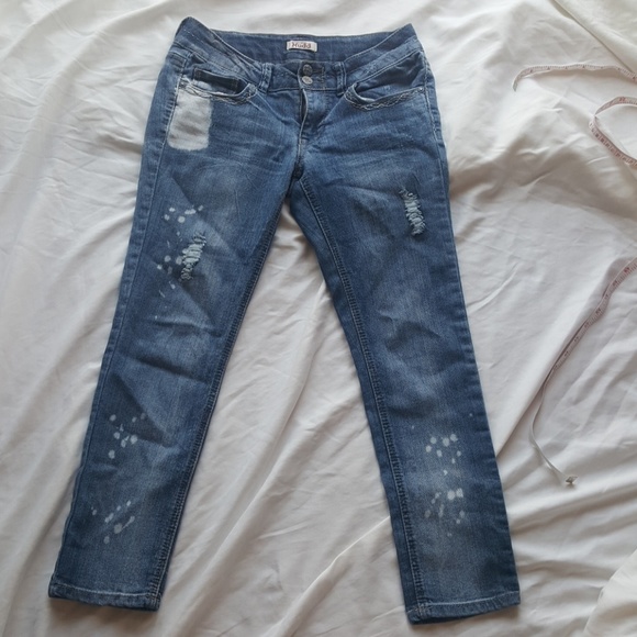 Distressed bleached jeans - Picture 2 of 7